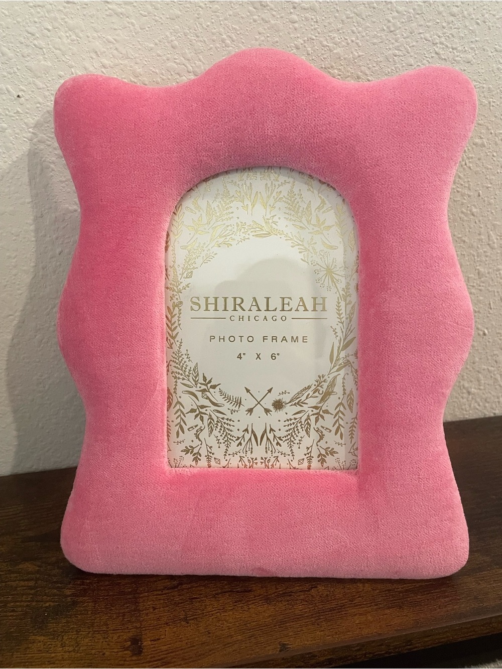 Shiraleah Pink Plush Decorative Photo Frame